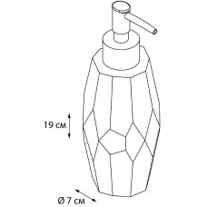 Дозатор жидкого мыла Fixsen Flat FX-290-1 Белый