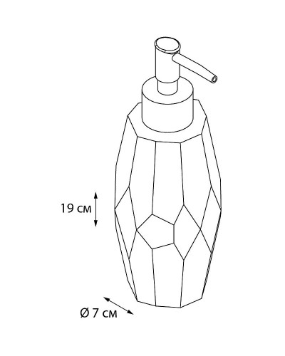 Дозатор жидкого мыла Fixsen Flat FX-290-1 Белый