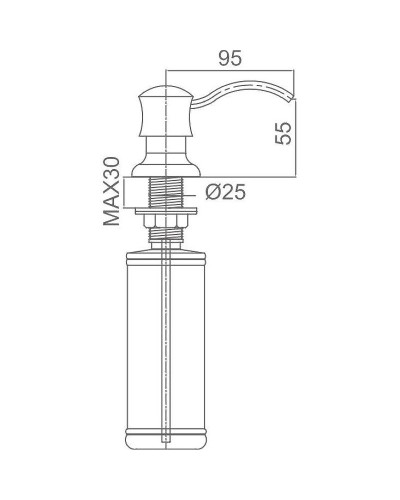 Дозатор для жидкого мыла Milacio Castellon MC.930.CR Хром