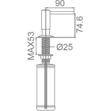 Дозатор для жидкого мыла Milacio Castellon MC.931.CR Хром