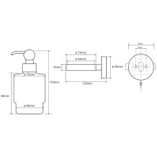 Дозатор для жидкого мыла Bemeta Retro bronze 144109107 Бронза