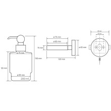 Дозатор для жидкого мыла Bemeta Retro chrom 144309102 Хром