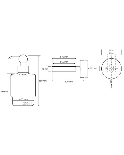 Дозатор для жидкого мыла Bemeta Retro chrom 144309102 Хром