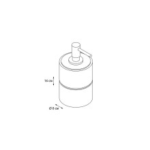 Дозатор для жидкого мыла Fixsen Nero FX-240-1 Серый