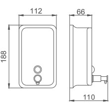 Дозатор для жидкого мыла Haiba HB402 Хром