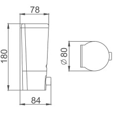 Дозатор для жидкого мыла Haiba HB406 Хром