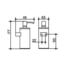 Дозатор жидкого мыла Keuco Plan 14953 010100 Хром
