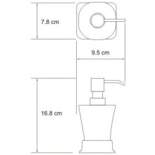Дозатор 300 мл WasserKRAFT Amper K-5499BLACK