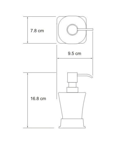 Дозатор 300 мл WasserKRAFT Amper K-5499BLACK