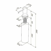 Дозатор для моющего средства AM.PM X-Joy A8437111 Сатин