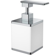 Дозатор для жидкого мыла Boheme 10969-W-CR Белый Хром