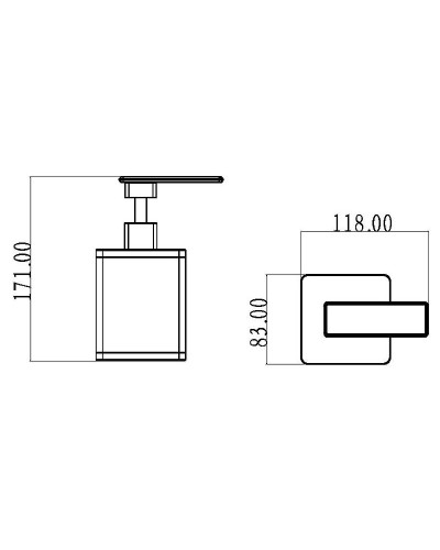 Дозатор для жидкого мыла Boheme 10969-W-CR Белый Хром