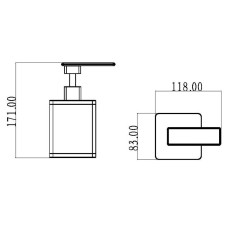 Дозатор для жидкого мыла Boheme 10969-W-G Белый Золото