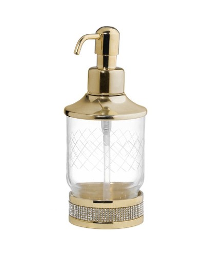 Дозатор для жидкого мыла Boheme Royal Cristal 10929-G-B Золото