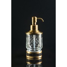 Дозатор для жидкого мыла Boheme Royal Cristal 10929-G-B Золото