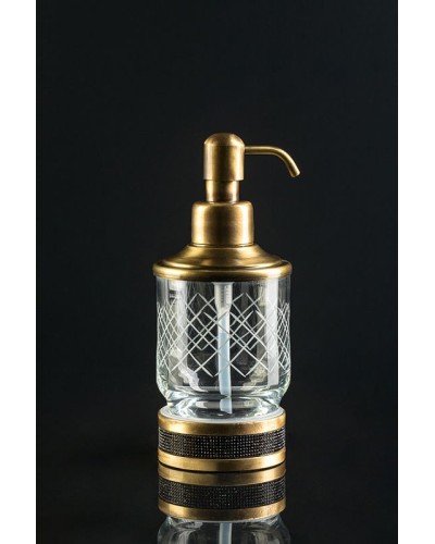Дозатор для жидкого мыла Boheme Royal Cristal 10929-G-B Золото