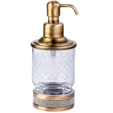Дозатор для жидкого мыла Boheme Royal Cristal 10929-BR-B Бронза