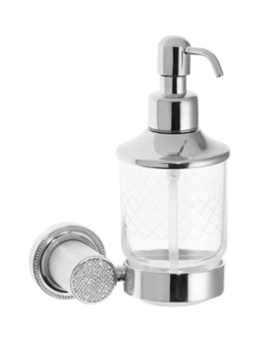Дозатор для жидкого мыла Boheme Royal Cristal 10932-CR-B Хром