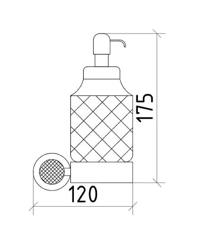 Дозатор для жидкого мыла Boheme Royal Cristal 10932-CR-B Хром