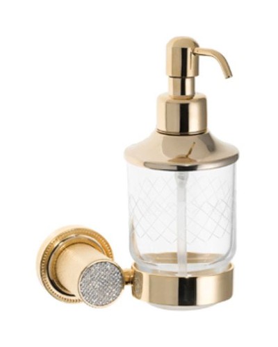 Дозатор для жидкого мыла Boheme Royal Cristal 10932-G-B Золото