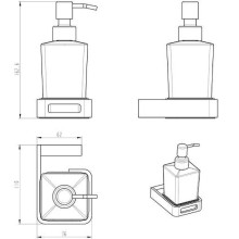 Дозатор для жидкого мыла Boheme Q 10957-MG Золото матовое