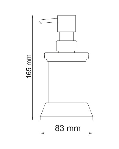 Дозатор для жидкого мыла WasserKRAFT Donau K-2499 Хром