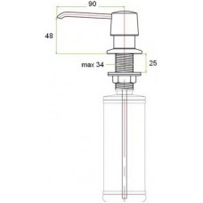 Дозатор для жидкого мыла Zorg ZR20CHEPHYIMETALL