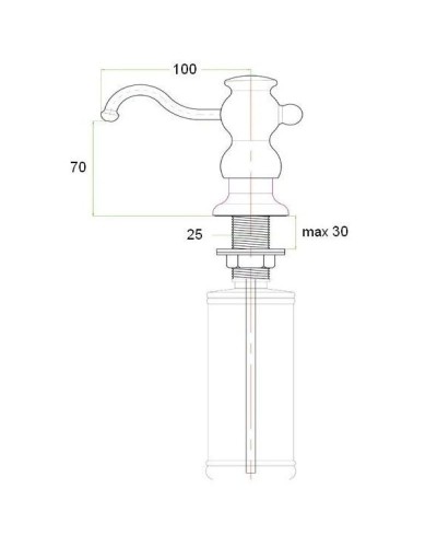 Дозатор для жидкого мыла Zorg ZR26NA