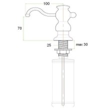 Дозатор для жидкого мыла Zorg ZR26AC