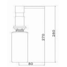 Дозатор для жидкого мыла Seaman SSA-013-Gold