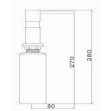 Дозатор для жидкого мыла Seaman SSA-013-Copper