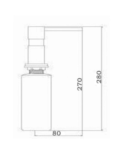 Дозатор для жидкого мыла Seaman SSA-013-Copper