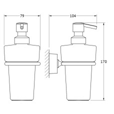 Дозатор 250 мл FBS Nostalgy NOS 009