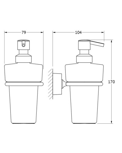 Дозатор 250 мл FBS Nostalgy NOS 009
