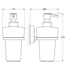 Дозатор 250 мл FBS Luxia LUX 009