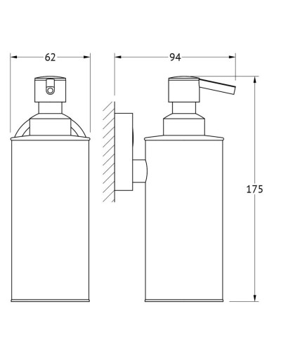 Дозатор 260 мл FBS Luxia LUX 011