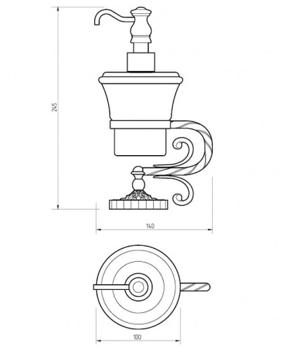 Дозатор для жидкого мыла Migliore Edera 16913 Хром