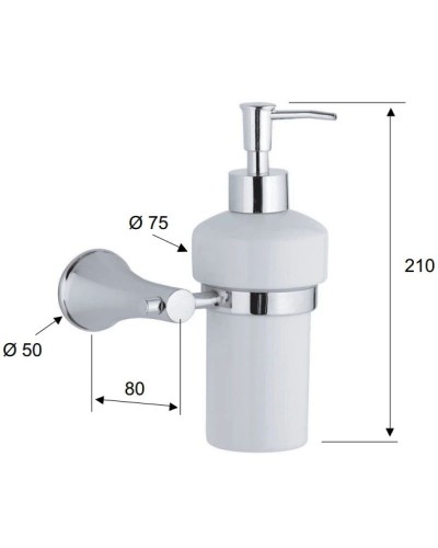 Дозатор Remer Delicata DE13CR
