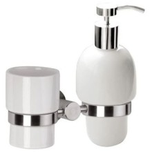 Стакан с дозатором Remer Minimal Inox MI18INOXCR