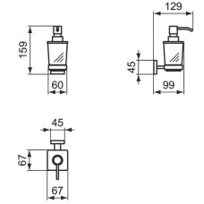 Дозатор для жидкого мыла Ideal Standard IOM E2252AA Хром