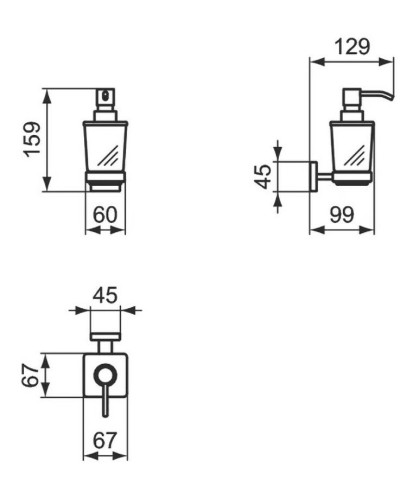 Дозатор для жидкого мыла Ideal Standard IOM E2252AA Хром