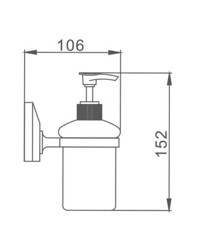 Дозатор для жидкого мыла Frap F16 F1627 Белый матовый