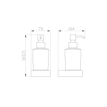 Дозатор мыла WONZON & WOGHAND, Хром (WW-9533)