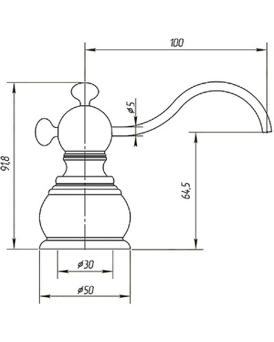 Дозатор для моющего средства Migliore Complementi 21965 Золото