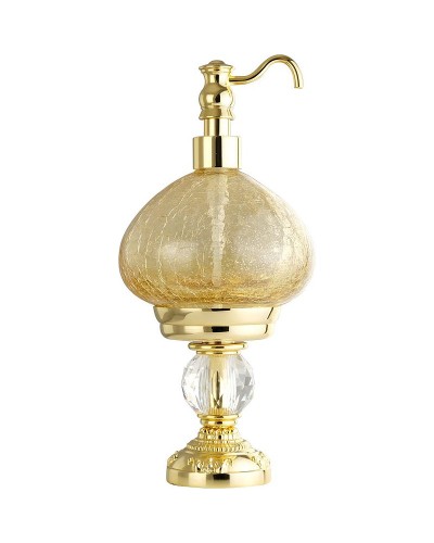 Дозатор для жидкого мыла Migliore Cristalia 16831 Золото с кристаллом Swarovski