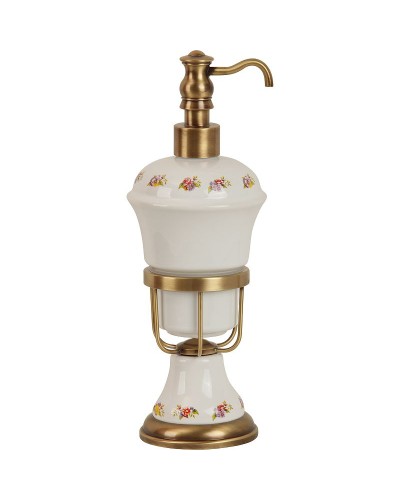 Дозатор для жидкого мыла Migliore Provance 17619 Бронза Белый