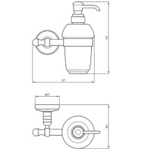Дозатор для жидкого мыла Migliore Mirella 17356 Медь