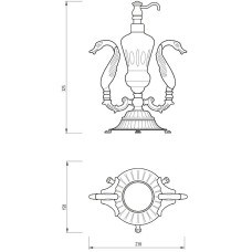 Дозатор для жидкого мыла Migliore Luxor 26221 Золото