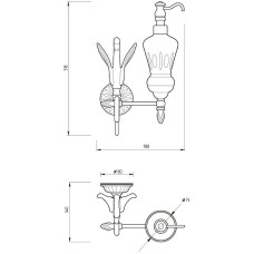 Дозатор для жидкого мыла Migliore Luxor 26121 Золото