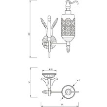 Дозатор для жидкого мыла Migliore Luxor 26165 Золото